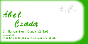 abel csada business card